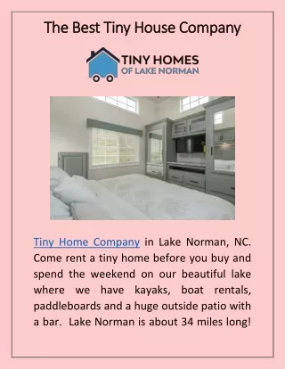The Best Tiny House Company