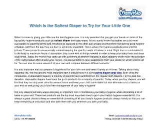 which is the softest diaper to try for your
