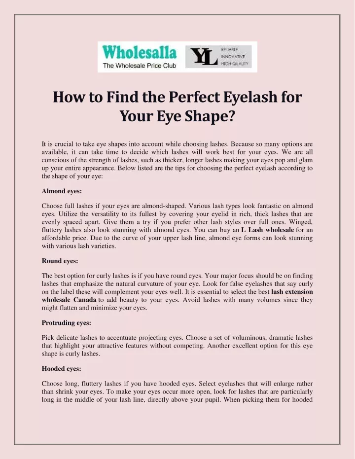 how to find the perfect eyelash for your eye shape