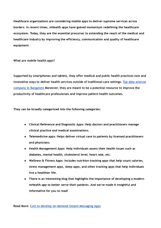 Top 7 Benefits Of Mobile Apps In Healthcare Industry - Google Docs