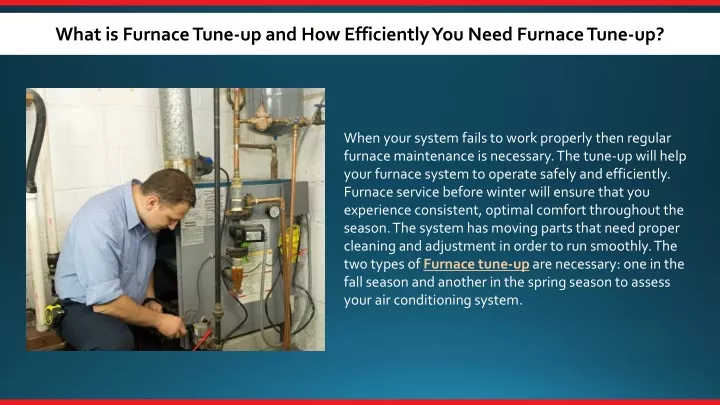 what is furnace tune up and how efficiently