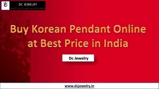 Buy Korean Pendant Online at Best Price in India –Dc Jewelry
