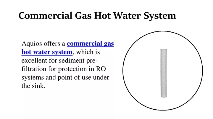 commercial gas hot water system