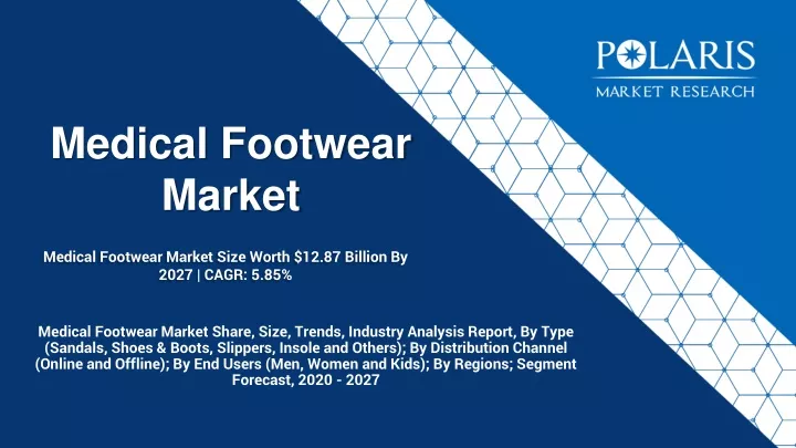 medical footwear market size worth 12 87 billion by 2027 cagr 5 85