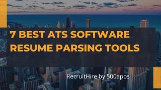 7 Best ATS Software Resume Parsing Tools