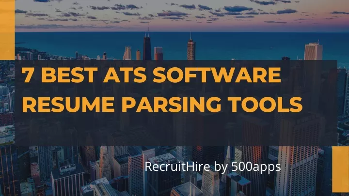 7 best ats software resume parsing tools