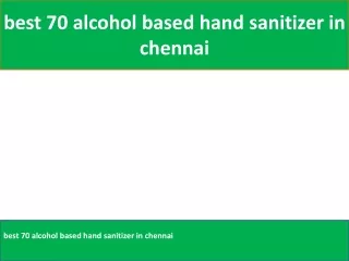 best hand sanitizer in chennai