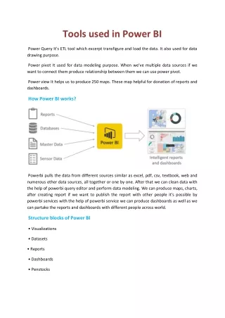 tools used in power bi