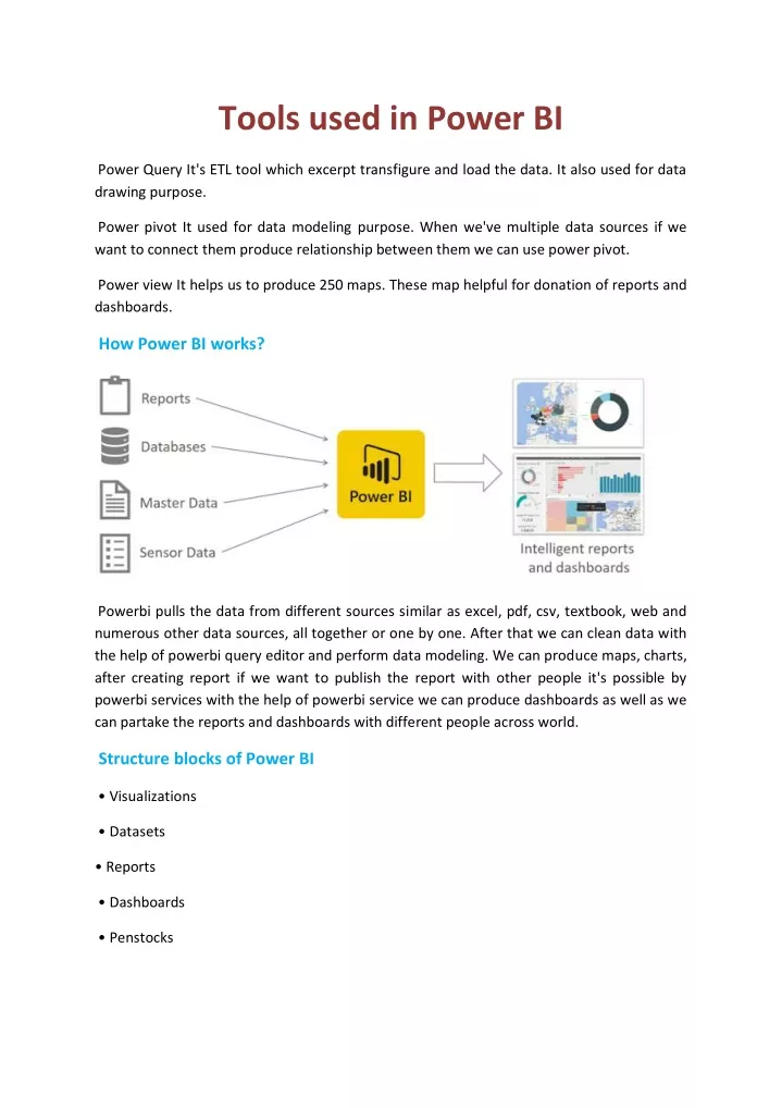 tools used in power bi