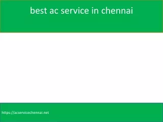 Ac Repair And Service In Chennai