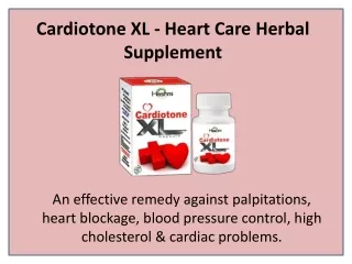 cardiotone xl heart care herbal supplement