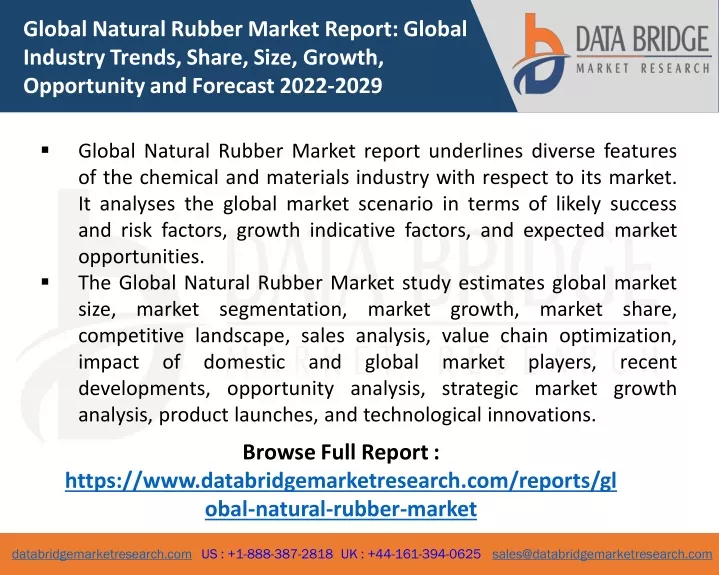 global natural rubber market report global
