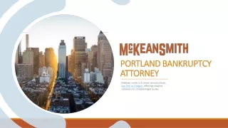 Portland Bankruptcy Attorney_McKean Smith LCC_Oregon Lawyer