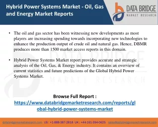hybrid power systems market oil gas and energy
