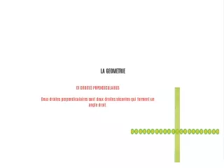 la geometrie