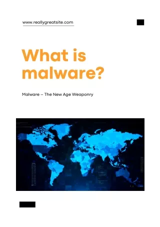 What is Malware? Various Types of Malware Threats.