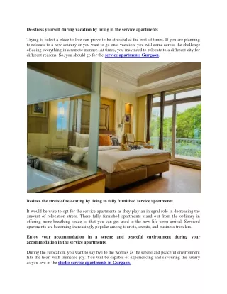 de stress yourself during vacation by living