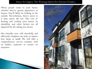 Stucco In Calgary The Winning Option For Exterior Finishes  - Diamond Edge Stucco