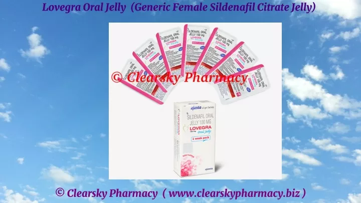 lovegra oral jelly generic female sildenafil