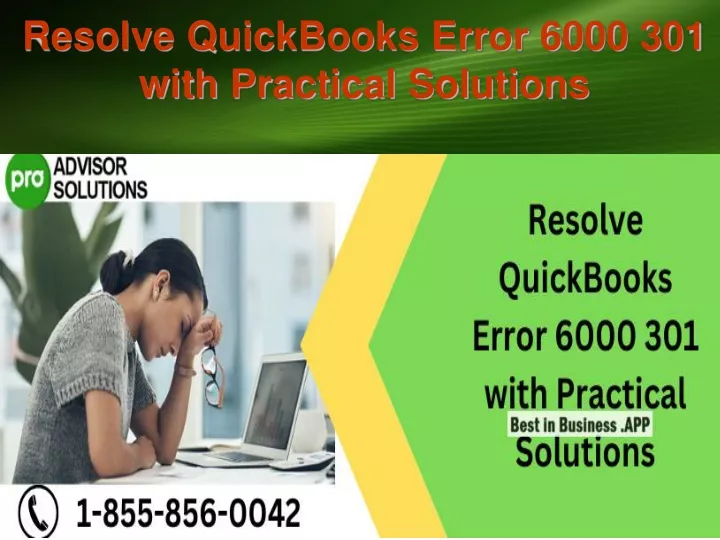 resolve quickbooks error 6000 301 with practical solutions