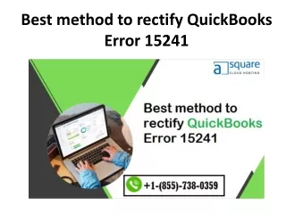 best method to rectify quickbooks error 15241