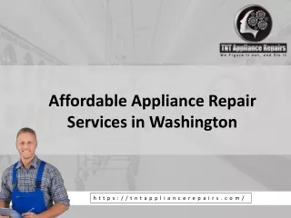 Affordable Appliance Repair Services in Washington