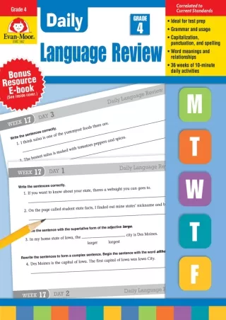 Evan Moor Daily Language Review Grade 4