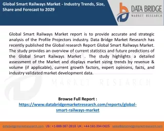 global smart railways market industry trends size