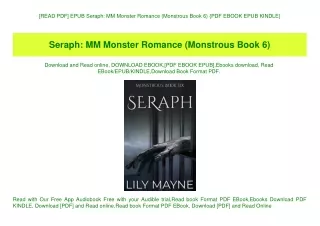 [READ PDF] EPUB Seraph MM Monster Romance (Monstrous Book 6) {PDF EBOOK EPUB KINDLE}