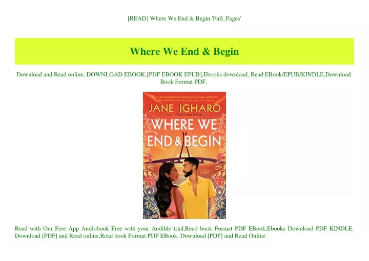 read where we end begin full pages