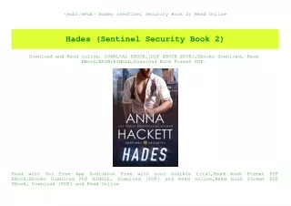 {mobiePub} Hades (Sentinel Security Book 2) Read Online