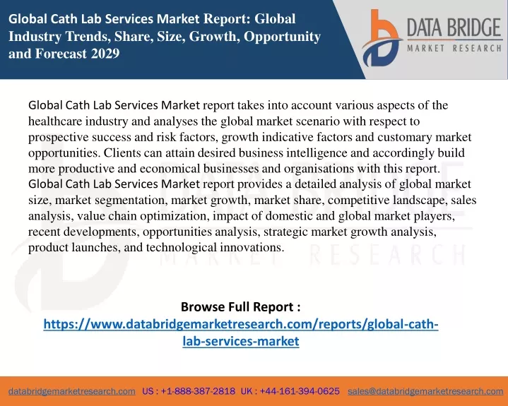 global cath lab services market report global