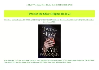 (P.D.F. FILE) Two for the Show (Hughes Book 2) [PDF EBOOK EPUB]