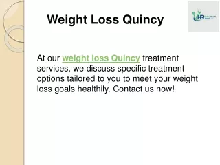 Weight Loss Quincy
