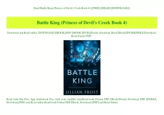 Read Battle King (Princes of Devil's Creek Book 4) [[FREE] [READ] [DOWNLOAD]]
