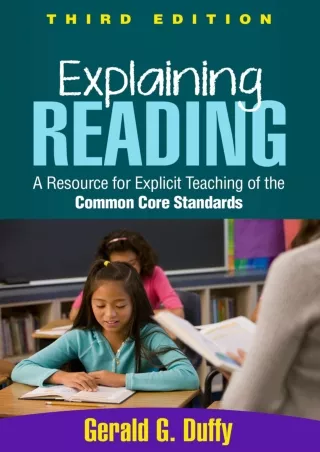 Explaining Reading Third Edition A Resource for Explicit Teaching of the