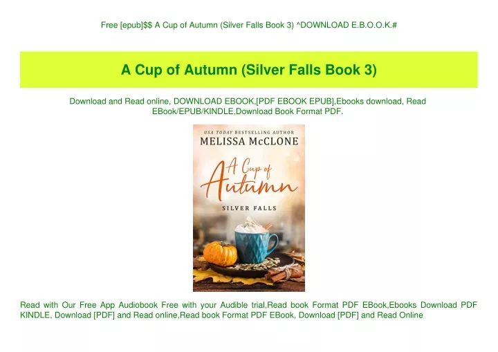 free epub a cup of autumn silver falls book