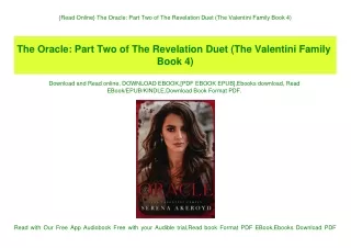 {Read Online} The Oracle Part Two of The Revelation Duet (The Valentini Family Book 4) (DOWNLOAD E.B.O.O.K.^)