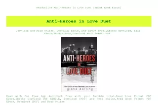 ReadOnline Anti-Heroes in Love Duet [EBOOK EPUB KIDLE]