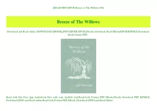 [READ PDF] EPUB Breeze of The Willows Pdf