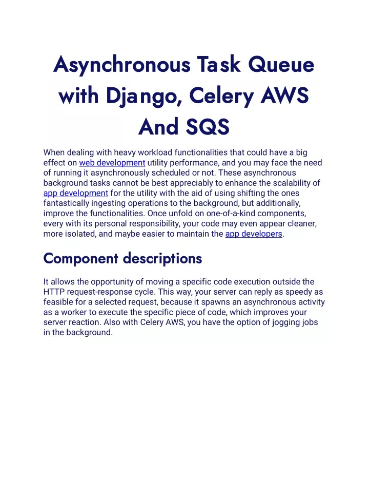 asynchronous task queue asynchronous task queue