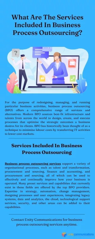 What Are The Services Included In Business Process Outsourcing?