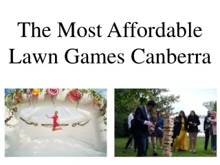 The Most Affordable Lawn Games Canberra