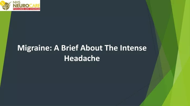 migraine a brief about the intense headache
