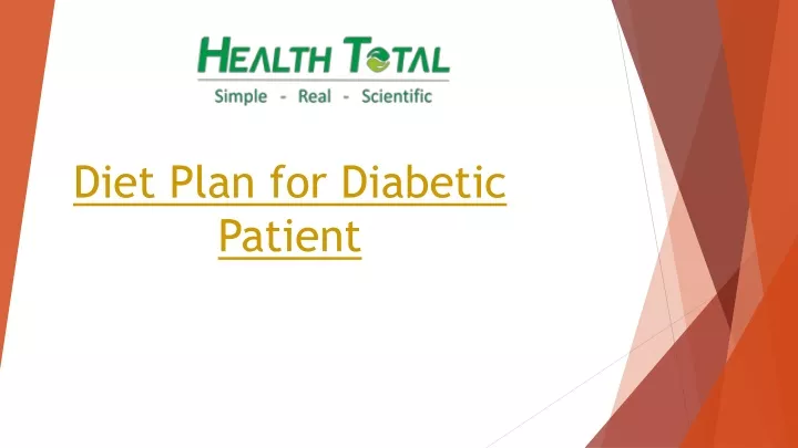 diet plan for diabetic patient