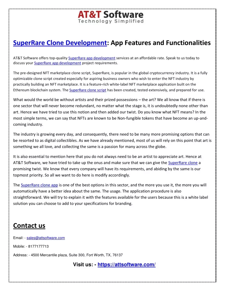 superrare clone development app features