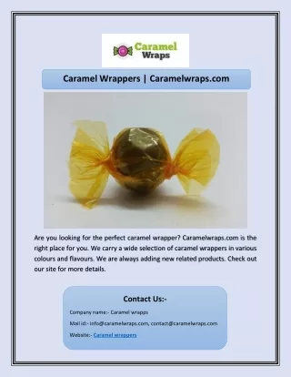 caramel wrappers caramelwraps com