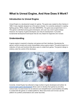 What Is Unreal Engine, And How Does It Work?