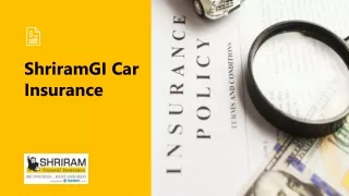 ShriramGI Car Insurance Online