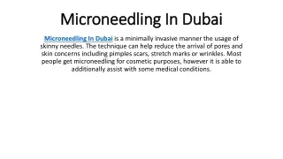 microneedling in dubai